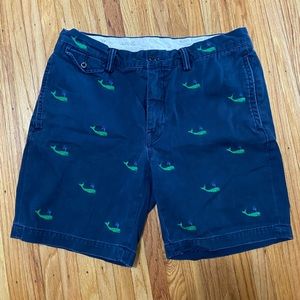 Polo by Ralph Lauren Shorts - Embroidered Whale Shorts - Size 32